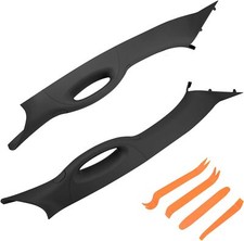 2x A-Pillar Interior Trim w/ Assist Handle Front LH RH Fit 04-08 Ford F150 Black picture