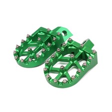 CNC Foot Pegs For KX125 KX250 KX500 KDX250 KDX220R KDX200 R Dirt Bikes Green picture