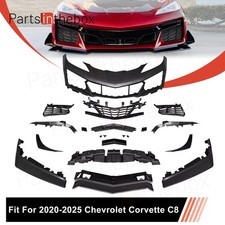 Z06 Style Complete Front Bumper Grille Conversion Kit For 2020-2025 Corvette C8 picture