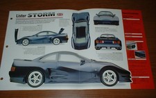 1999 LISTER STORM ORIGINAL IMP BROCHURE SPECS INFO 99 V12 98 93 picture