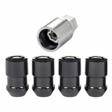 McGard Wheel Lock Nut Set For Chevy Corvette 1990-2020 | 4 Pack 1.46 in. L Black picture