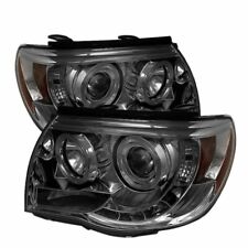 Spyder For Toyota Tacoma 05-11 Projector Headlights LED Halo Smoke High H1 Low picture