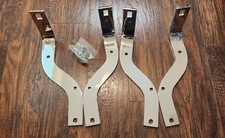Snugger Style Chrome Bumper Mounting Bracket Set For 1953-56 Ford F100-350... picture
