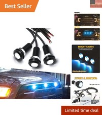 High-Quality 3pc LED Grille Lights with Projector Lens - Enhance Your Vehicle picture