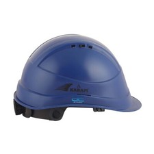 Shelblast Safety Helmet With Plastic Cradle Peak (Lamination Blue) @VI picture