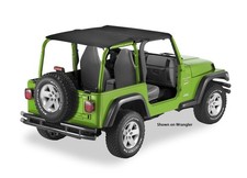 Bestop 52544-35 Header Safari Extended Bikini Top Black for 04-06 Wrangler LJ picture
