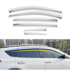 6X Chrome Window Visor Vent Shades Sun Rain Guard For Toyota RAV4 2013-2016 2018 picture