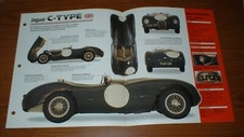 1953 JAGUAR C-TYPE SPEC SHEET BROCHURE PHOTO POSTER INFO 53 52 51 CTYPE  picture