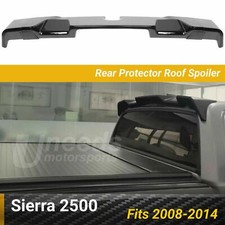 Fits 2008-2014 GMC Sierra 2500 HD Gloss Black Rear Protector Truck Cab Spoiler picture