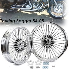 21x3.5 18x3.5 Fat Spoke Wheels for Harley Touring Electra Glide Ultra Classic picture