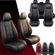For 2013-2026 Toyota Tacoma Leather Seat Cover Full Set Front & Rear Protector picture