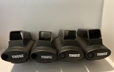 SET OF 4 NICE GENUINE THULE 450 CROSSROAD FOOT PACK FOR RAISED RAILS SQUARE BARS picture