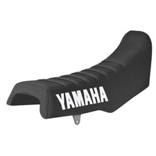 1984 - 86 YAMAHA IT200 gripper seat cover  all BLACK w/ BLACK ribs (YAMIO) #468 picture