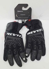 REV'IT Riding Biker Gloves Men's Medium Black Dune Padded PWR Shield YGS029 picture