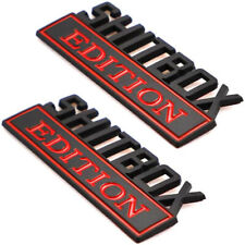 2Pcs 3D SHITBOX EDITION Emblem Decal Badge Stickers For Universal Car Black+Red picture