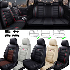 For Toyota Car Seat Cover 5-Seat Full Set Deluxe Leather Front & Rear Protectors picture