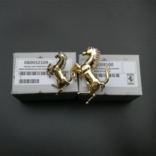 Ferrari 458 Italia&Spider Front&Rear Bumper Gold Horse Badge Emblem Kit New picture