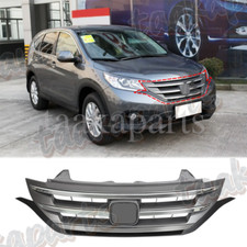 Fits 2012-2014 Honda CRV CR-V Front Bumper Grille Hood Upper Grill w/Chrome Trim picture