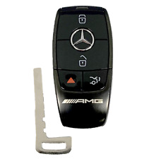 OEM Mercedes Benz AMG Keyless Remote Fob + UNCUT Key Black AMG - NBGDM3 (SHP4) picture