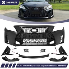 For 11-13 Toyota Corolla Front Bumper Grill Kit Facelift to 22 Lexus IS300 Style picture