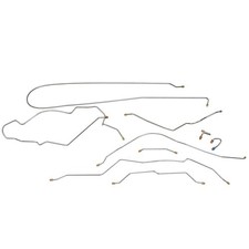 1968-69 Chevrolet GMC Shortbed 1/2 Leaf 2wd Complete Pow Drum Brake Line Kit OE picture