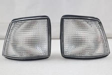 fit 1988 89 90 91-1994 BMW E32 7-Series Clear Corner Park Signal Lights PAIR NIB picture