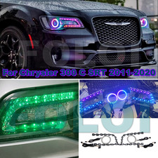 For 11-21 Chrysler 300 C S Headlight HALO KIT SET DRL RING RGBW PHONE APP REMOTE picture