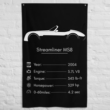 Streamliner MS8 2004 Car Silhouette Flag 3x5 ft Garage Banner Wall Decor picture
