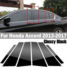 Car Window 6x Pillar Posts For 2013 2014 2015 2016 2017 Honda Accord Accessories picture