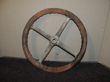Vintage Wooden Steering Wheel 17