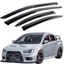 For 08-17 Mitsubishi Lancer JDM Mugen Style Window Visors Rain Guards Deflectors picture