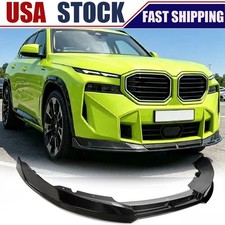 Fit For BMW XM G09 2023-2026 REAL CARBON FIBER Front Bumper Lip Spoiler Splitter picture