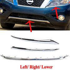 Bumper Trim For Nissan Pathfinder 2013-2016 Lower Left Right Molding Chrome picture