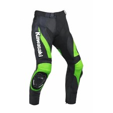 Men's Kawasaki Biker Motorcycle Pant MOTOGP Racing Motorbike Leather Trouser picture