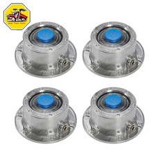 4 x Trailer Hub Cap w/ Oil Port & Side Fill Plug Replaces Stemco 343-4009 picture