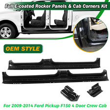 Rust Repair Cab Corner Rocker Panel Pair For 2009-2014 F150 SuperCrew Cab 4 Door picture