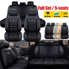 For Chevrolet Silverado GMC 1500 2500HD 3500HD Leather Car Seat Cover 2/5-Seats picture