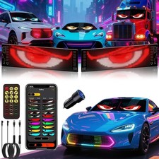 2PCS Truck-Specific Devil's Eye LED-Screen Car Eye Light Truck Dynamic LED Light picture