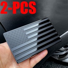 2Pcs Car Truck Metal USA Flag Sticker  American Decal Body Emblem Accessories picture