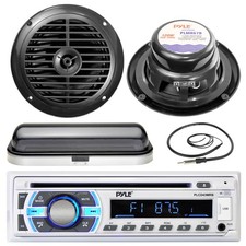 PLCD43MRB USB Bluetooth AUX Radio, Cover, Antenna, 6.5