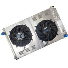 4 Row Radiator W/ 2Fan For 73-87 Chevy C/K C10 C20 K10 K20 GMC C/K1500 2500 V8 picture