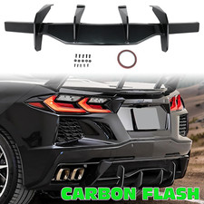 Carbon Flash C8 Rear Bumper Diffuser Fit for Corvette C8 Stingray Z51 2020+ NEW picture