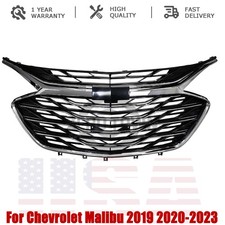 3PCS For 2019 2020-2023 Chevrolet Malibu Chrome Front Bumper Upper Lower Grille picture