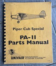 Vintage Piper Club Special PA-II Univair Parts Catalog Manual Aviation  Original picture