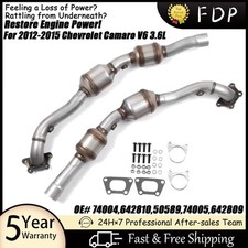 Right+Left Catalytic Converter for 2012-2015 Chevrolet Camaro 3.6L 74004 74005 picture