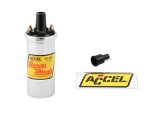 ACCEL 8140C Ignition Coil - Chrome - 42000v 1.4 ohm primary - Points - good up picture