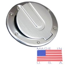 SHR Tru-Billet Brushed Clear Anodized Fuel Door for 1994-2004 Mustang picture