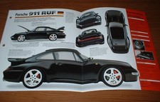1997 Porsche 911 Ruf Turbo R Spec Sheet Brochure Photo Poster Print Info 97 picture