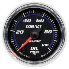 Auto Meter Cobalt Oil Pressure Gauge 2-1/16