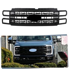 Front Grille Platinum Style For 2023-2026 Ford F250 F350 Super Duty Gloss Black picture